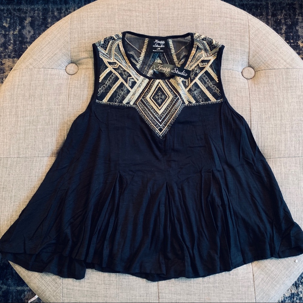 Silver & Gold Embellished Top - Picture 2 of 4